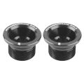 XHHDQES 2X for Cannondale Hollowgram SiSL2 Crankbolt Kit - Black - KP251/BLK. 