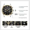 CURREN Chronograph Luminous Stainless Steel Chain Wrist Watch For Men With Brand Bag -8446. 