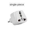 Europe Plug To Universal Adapter 3 Pins To 2 Pins Round Pin Switch Travel Converter Shoe Adapter 13A Charger Plug. 