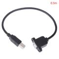 USB 2.0 Type B Male to Type B Female Printer Extension Cable With Panel Mount. 