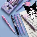 0.5mm Cute Kuromi Gel Pen Cartoon Sanrio Ballpoint Pens Student Stationery. 