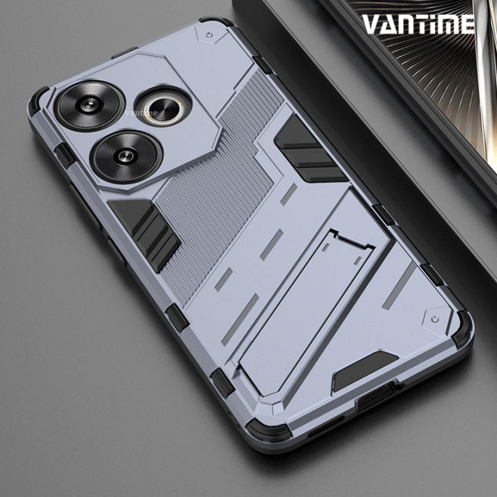 Vantime for Xiaomi Poco F6 5G Armor Case Kickstand Shockproof Matte