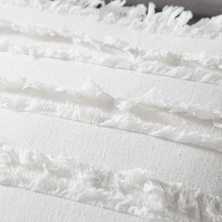 Bed%20Pillow%20Cover%20White%202%20Pcs%20Cotton%20Decorative%20Lattice%20Pattern%20Pillow%20Cushions%20Super%20Soft%2019%20x%2029%20Inch%20-%20Image%204
