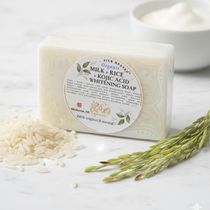 Rice + Kojic Acid + Milk + Vitamin-E Soap | Korean Glass Skin Glow ...