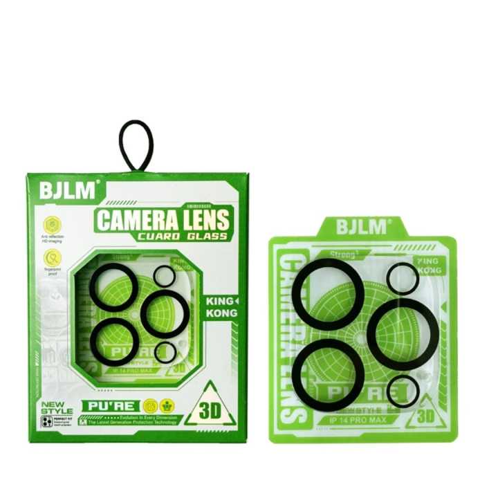 BJLM Camera Lens Protector For iPhone 11 11Pro 11ProMax 12 12Pro 12ProMax 13 13Pro 13ProMax 14 14Plus 14Pro 14ProMax 15 15Pro 15ProMax Camera Tempered Glass Full Coverage