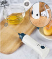 W.F    Electric Rechargeable Coffee Beater Electric Milk Juice Coffee Egg Beater Foamer Kitchen Accessories White. 