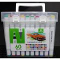Twin Tip Alcohol Ink Marker Set - 60 Color Sets. 