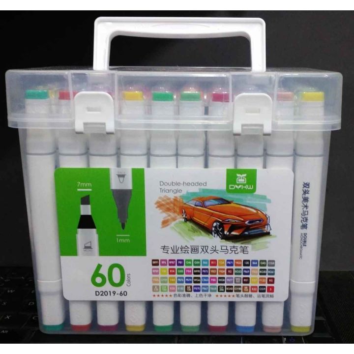 Twin Tip Alcohol Ink Marker Set - 60 Color Sets