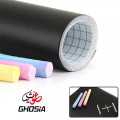 Removable Peel & Stick Blackboard Chalkboard Wall Sticker Adhesive Paper Blackboard Wallpaper With Free Chalks. 