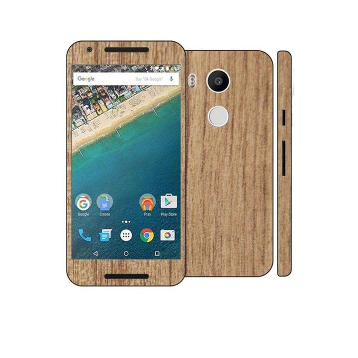 Textured Mobile Skin For  Nexus 5X - Mahogany