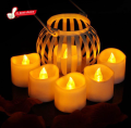 (3 Pcs) LED Light Candle Tea LED Lights Mini LED Candle Lights Battery Powered Lamp Color Simulation Flameless Tea Light Home Decoration Items for Home Decor - Warm Light. 