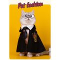 MOLAMGO Pet Clothes Dress Up Harry Potter College Style Cape Halloween Cosplay for Dog Cat. 