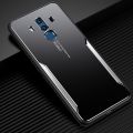 For Huawei Mate 10 Pro Electroplated Metal Back Panel Soft TPU Bumper Double Shockproof Protective Cover Compatible case. 