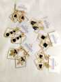 Choose Your Own 3 Pairs of Elegant Light Weight Fashion Drop Earrings | Trendy Gold-Tone Earrings Set for Girls & Women. 