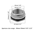 Water Tank Connector Water Pipe Connector Adapter Bulkhead Fitting SUS304 Stainless Steel Thru-Bulk Fitting for Rain Barrels,Aquariums 1.2inch. 