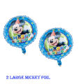 Mickey Mouse 5 Pcs. Foil baloons Set For Kids Birthday Party Decoration. 