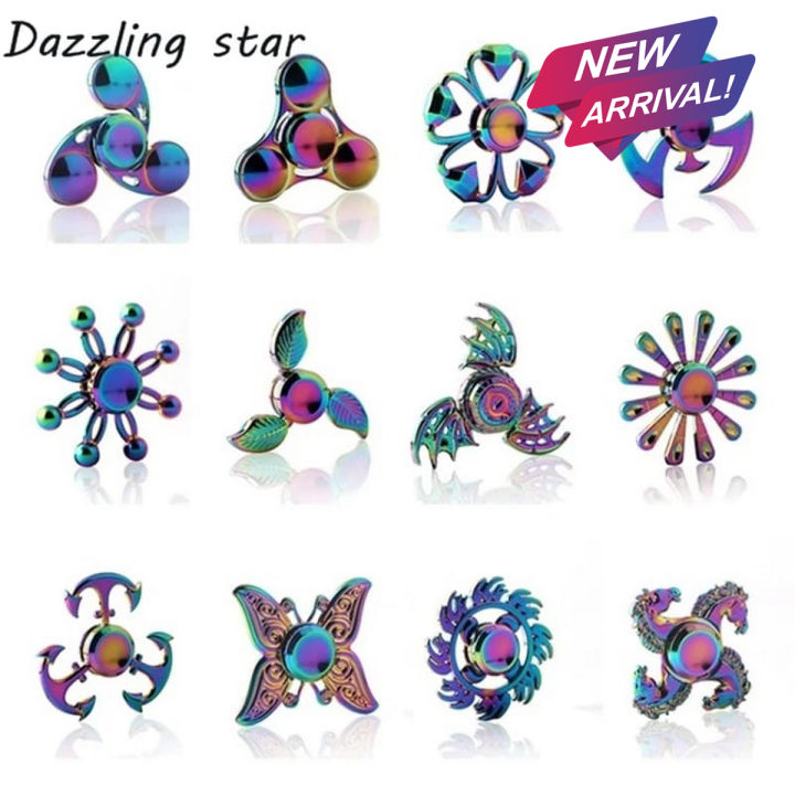 Rainbow Metal Fidget Spinner