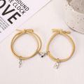 New 2025 Simple Keys Lock Love Ion Absorption Secondary Magnetic  Lovers Couple Rope Bracelets Gifts. 