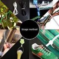 Best Quality Pack Of 100 Pieces Bright White Nylon Cable Zip Ties- Cable Ties- Tie Wraps- Hose Tie For Daily Use n For All Puroses- For DIY Projects- Economical- From Best Rated Shop of SubRung In 4 -6- 8- 10- 12- 14- 16 n 18 Inches approx.. 