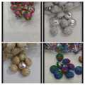 Cloth Buttons for Shirts, Dresses (24 Pieces), Shinny & Multy Shades. 