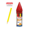 Goldfish Flupa 12 Colour Half Size HEX Plastic Jar Pencils (01 Pack). 