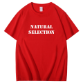 Classic t shirt for men Natural Selection Columbine men's short sleeve t-shirt Tees Shirt Cotton T Shirts Summer Men's clothing. 