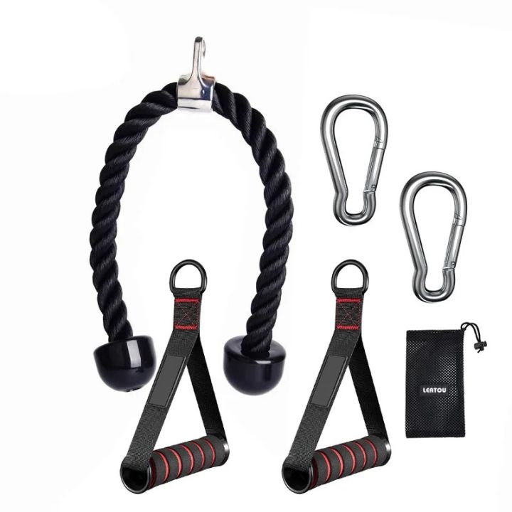 Tricep Rope Push Pull Down Cord For Bodybuilding Exercise Gym Workout Biceps Back Shoulder Fitness Exercise Body Equipment