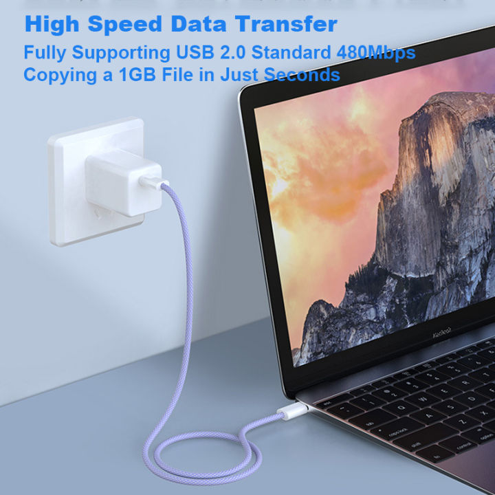 Original%2060W%20USB%20C%20to%20USB%20C%20Cable%20-%20Fast%20Charging%20Cable%20for%20iPhone%2017%20Pro%20Max/16%20Pro%20Max/15%20Pro%20Max/Plus%20Samsung%20S23%20iPad%20Pro%20iPad%20Air/Mini%20MacBook%20Pro/Air%20(5A%20PD%203Ft%20Nylon%20Cord)%20-%20Image%205