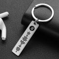 Personalized Spotify Code Keychain Engraved Name Song Music Keyring Scannable Song Key Ring Chain Holder Gift for Couple P040. 