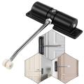 Automatic Door Closer Safety Spring Door Closer,Door Closer for Door Self Closing,Convert Hinged Doors to Self-Closing,Black. 