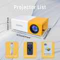 YG300/YG600/S1/T200 mini projector plug-in mobile phone projector portable home, dormitory, outdoor theater can be connected to computer U disk. 