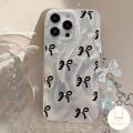Couple Cartoon Retro Bowknot Pearl Case For Redmi 12 13 13C 14C A3 9C 12C A1 10 9 10C A2 10A 9T 9A Note 13 11s 11 9 8 12 10 10s Pro Max Poco X6 C65 M3 C61 Feather Yarn Cover. 