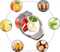 Apple Slicer, Thickened Apple Corer Cutter 8-Blade Sharp Full Stainless Steel Apple Fruit Corer and Divider, Large, Suitable for Apples Up to 4 Inches  سیب کے سلائس کرنے والا Apple cutter. 