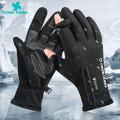 Green Home Photography Gloves Zipper Uni Outdoor Winter Sports 2 Fingers Flip Touch Screen Photography Gloves. 