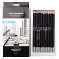 24Pcs Worison Sketching Pencil Set Includes 9H, 8H, 7H, 6H, 5H, 4H, 3H, 2H, H, F, HB, B, 2B, 3B, 4B, 5B, 6B, 7B, 8B, 9B, 10B, 11B, 12B, 14B Professional Sketch Art Pencils Drawing Sketches Pencils. 