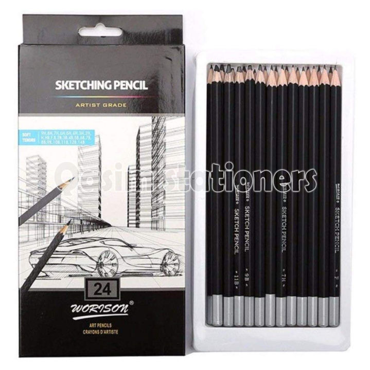 24Pcs%20Worison%20Sketching%20Pencil%20Set%20Includes%209H,%208H,%207H,%206H,%205H,%204H,%203H,%202H,%20H,%20F,%20HB,%20B,%202B,%203B,%204B,%205B,%206B,%207B,%208B,%209B,%2010B,%2011B,%2012B,%2014B%20Professional%20Sketch%20Art%20Pencils%20Drawing%20Sketches%20Pencils%20-%20Image%204