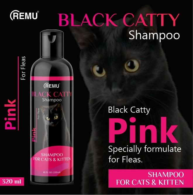 Remu - Black Catty Shampoo 320Ml  - Pink