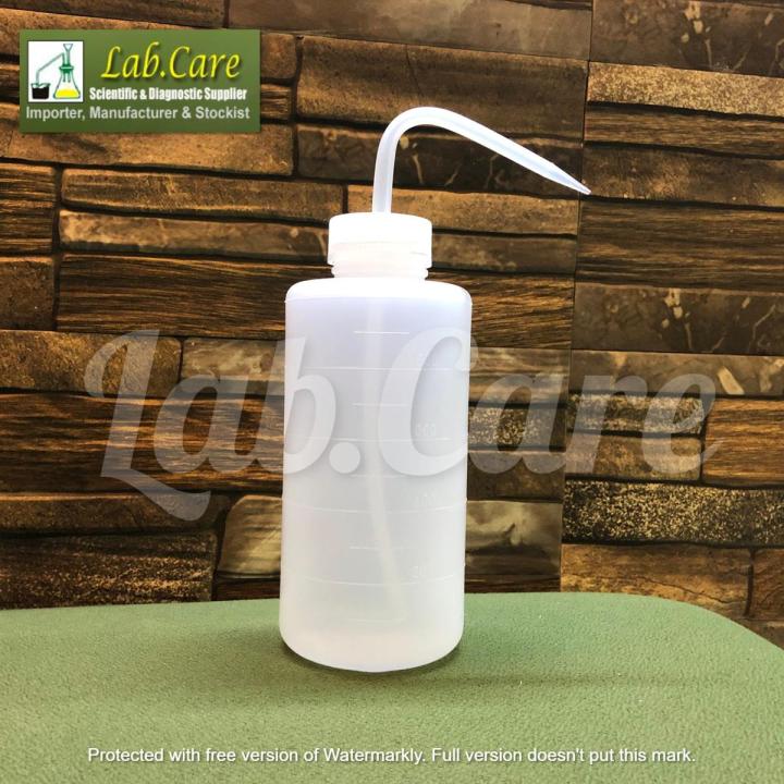 1000 ml Wash bottle, Safety Wash Bottle, Squeeze Bottle, Narrow Mouth, Plastic, and Economy Plastic Squeeze Bottle for Medical Lab or Laboratory use, 1000ml