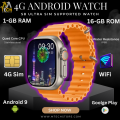 2025 Global 4G Android Smart Watch - 49mm AMOLED Screen, 4 Core CPU, Video Calls, LTE, GPS, SIM, Camera, for Men and Women. 