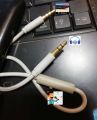 Inline Mic Cable with Built-In Microphone - 1 Meter Stereo Audio Jack Cable for Headphones. 