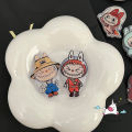 Trendy Brand Cartoon Funny Pop Mart Labubu Universal Foldable Ring Holder Support Cute Little Purple Ghost Colorful LABUBU Phone Holder Creativity Epoxy Phone Holder. 