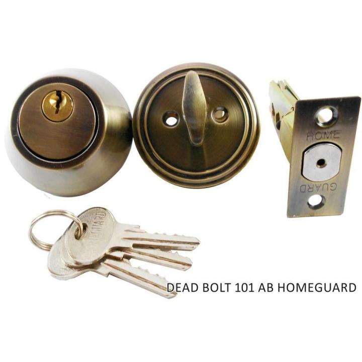 Home Doors Knob Single Cylinder Deadbolt Keyed Lockset for 30-45mm Door Thick