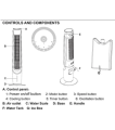 E-LITE EVAPORATIVE COOLER TOWER FAN – ETF-003 – 42″INCH – BLACK. 