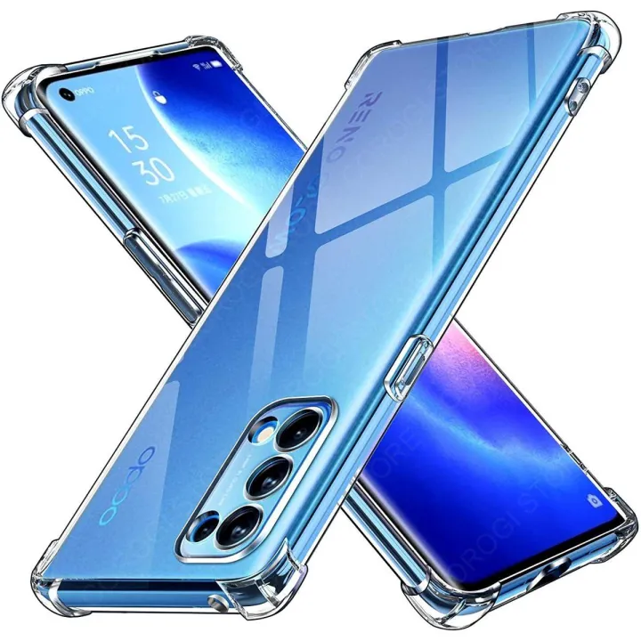 Oppo%20Reno%205%205G%20Anti-Shock%20Air%20Cushions%20Drop%20Resistance%20Transparent%20TPU%20Case%20Silicone%20Back%20Cover%20-%20Image%202