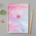 Decent Flower-A4 & A5 Spiral Notebook with Plastic Sheet. 