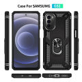 Lereach For Motorola MOTO G52 Mobile Phone Case TPU+PC Hard Ring Car Ring Bracket Shockproof Back Cover. 