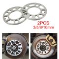 2pcs Universal car Aluminum 3mm 5mm 8-10mm Wheel Spacer Shims Plate 4 5 STUD For 4x100 4x114.3 5x100 5x108 5x114.3 5x120. 
