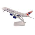 Airline Model Metal British Airways A380 20cm (7.9 inch) Aircraft  Model 1:400   Die cast Airplane Model for decoration. 