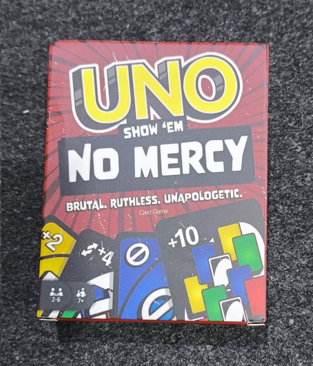 UNO Show 'Em No Mercy Cards Game with tougher rules and penalties