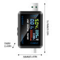 8 in 1 USB Tester DC Digital Voltmeter Amperimetro Current Voltage Meter Amp Volt Ammeter Detector Power Bank Charger Indicator. 